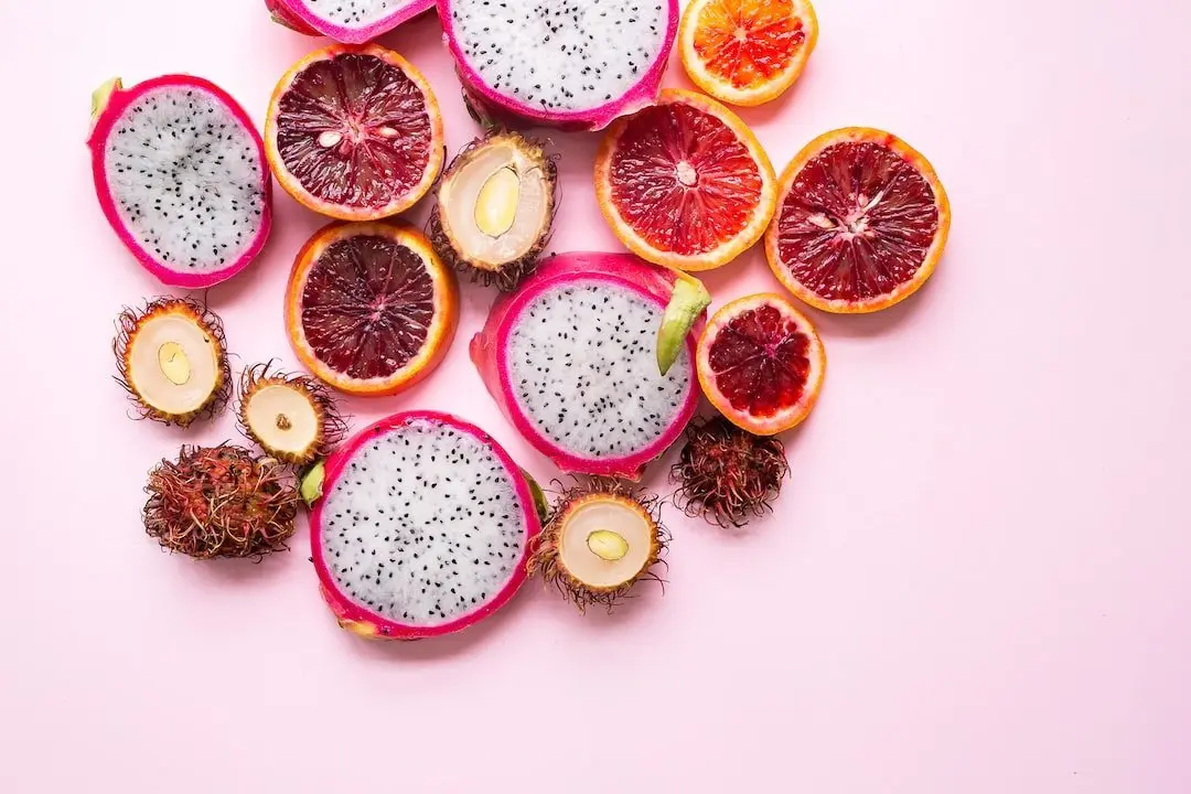 Recept på snaps med exotiska frukter illustration